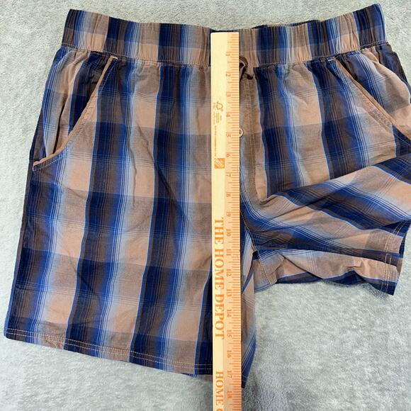 Pendleton Plaid Boxer Shorts Drawstring Waist Men's Size Medium Blue Brown - Picture 8 of 9